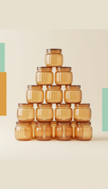 Glass Pantry Jars With Airtight Bamboo Lid